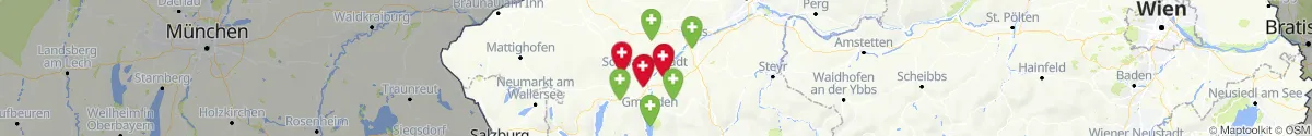 Map view for Pharmacies emergency services nearby Bachmanning (Wels  (Land), Oberösterreich)